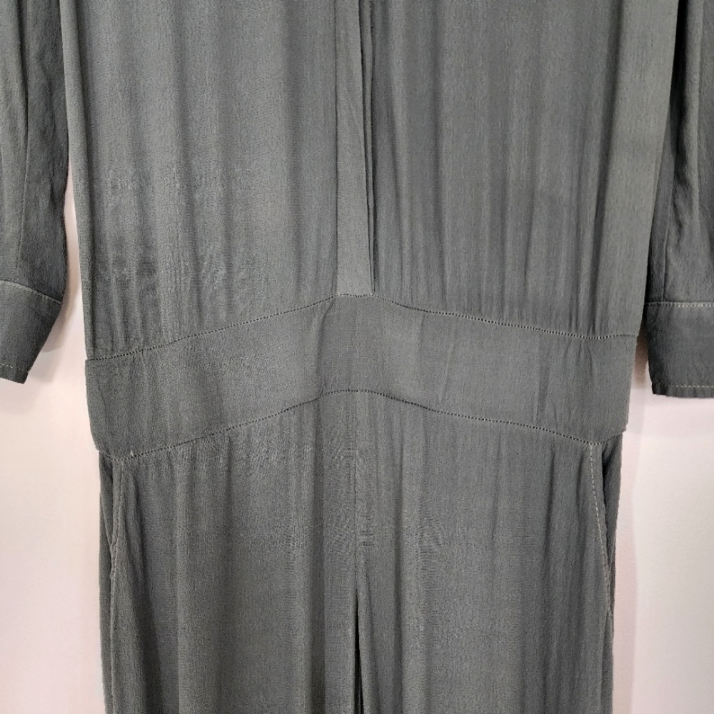 Monrow CREPE LONG SLEEVE JOGGER JUMPSUIT IN CAMO - Picture 6 of 15
